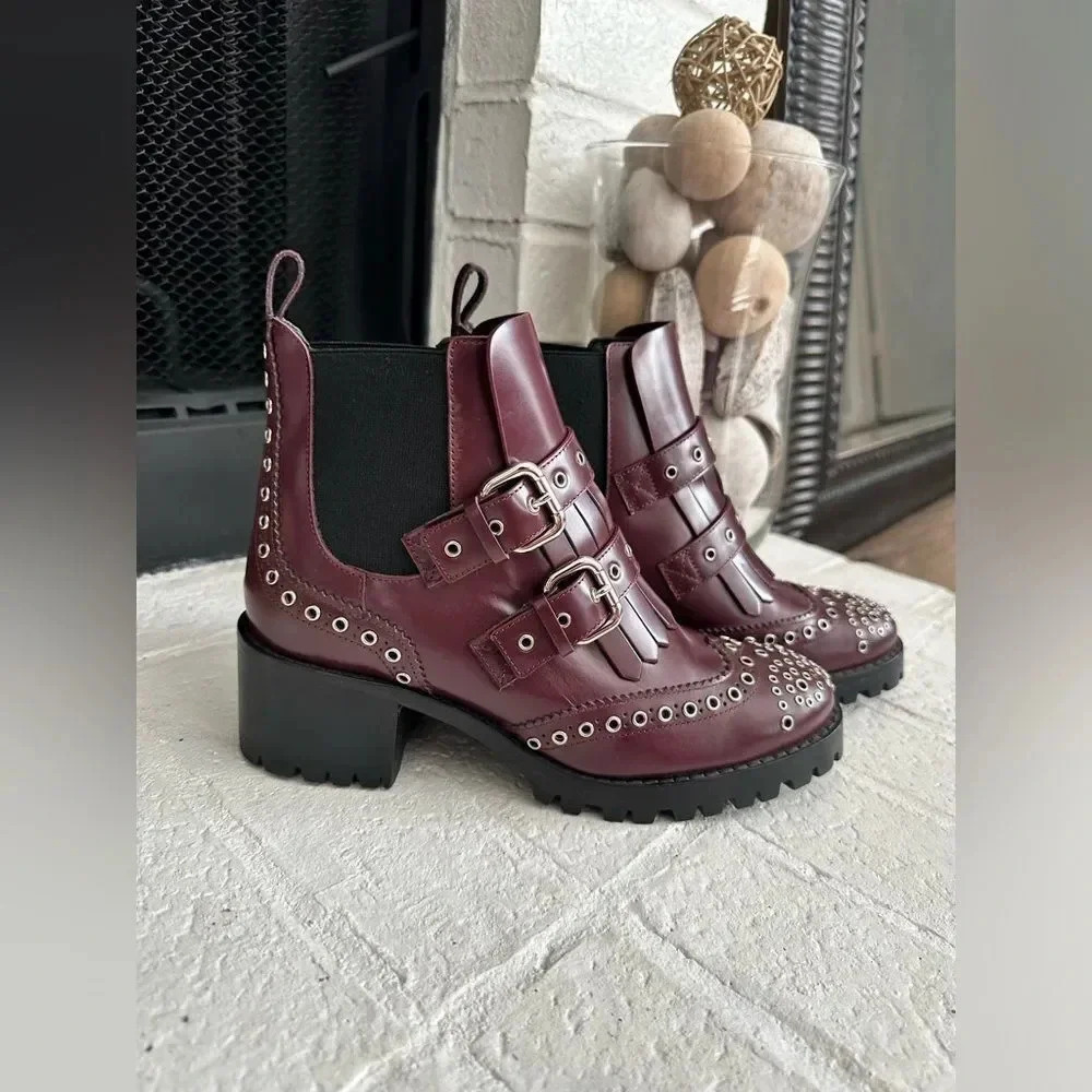 Red Valentino Ankle leather boots size 37 - Picture 3 of 11